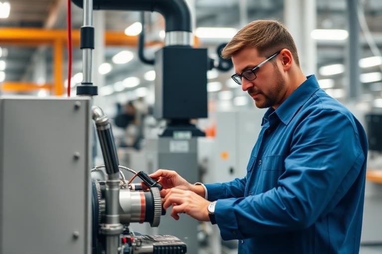 Engineer with factory machinery — machinery finance